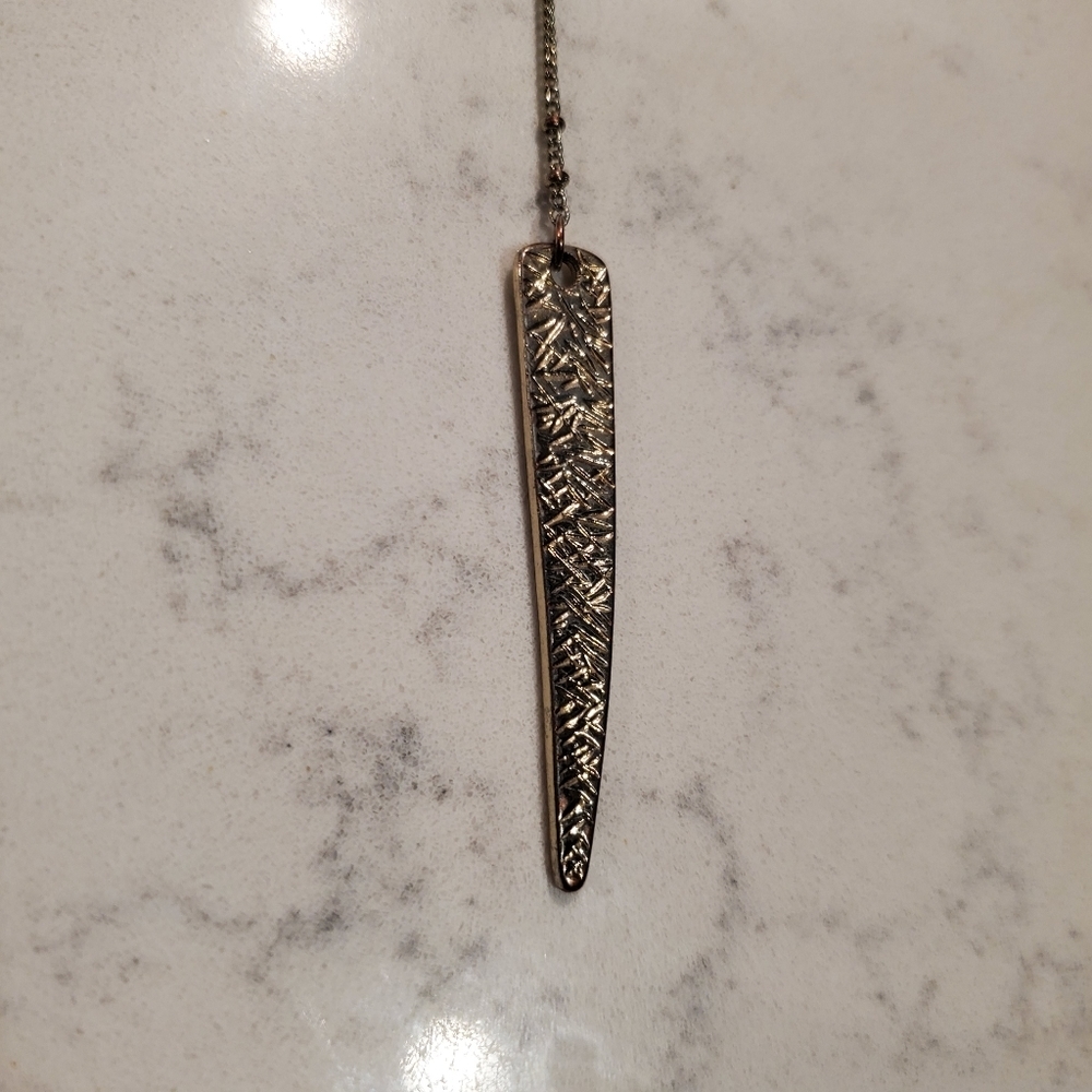 Boho Circle Pendant Lariat Necklace Gold Preppy Casual Basic Bohemian Long Chain - Picture 5 of 5